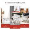 Wooden Make-Up Stool Dressing Chair Bedroom Vanity Bench With Sponge