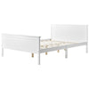 Double Wooden Bed Frame with Headboard and Footboard Solid Pine Wood Kids Bed