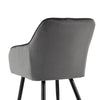 2 x Velvet Dining Chairs Upholstered Metal Legs Reception Accent Chairs Armchair