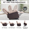 Electric Powered Lift Recliner Sofa Chair Massage Heated Armchairs for Elderly