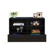 LED Sideboard High Gloss Buffet Cupboard Drawers Cabinet TV Unit For Living Room