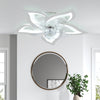 Modern Ceiling Fan with Smart LED Light Remote Control 6 Speeds 3 Color Dimmable
