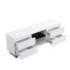 Sydney High Gloss TV Stand in White with 4 Drawers