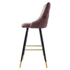 Pair Barstools Soft Upholstered Seat Kitchen Breakfast Counter Bar Stool Chair