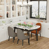 Stunning Round Extendable Dining Table Family Dinner Marble Table Villa Lounge