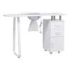 4FT Professional Manicure Table Salon Nail Station Mobile w/ Nail Dust Collector