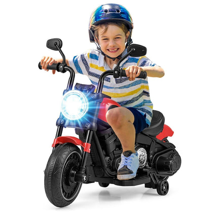 6V Kids Ride On Motorcycle Electric Motorbike w/ Headlight & Music for Toddlers
