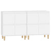 Gecheer Sideboard Book Cabinet Side Cabinet Set of 2 Kitchen Storage F0W3