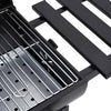 Barrel Grill with Wheels and Shelves Black 115x85x95 cm Steel BBQ