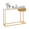Modern Console Table Entryway Side Table 2-Tier Foyer Table Couch Table