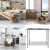 Commercial Catering Kitchen Stainless Steel Table Worktop Work Bench Prep Table
