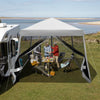 Outdoor Gazebo Foldable Camping Tent Instant Pop-up Canopy with Roller Bag
