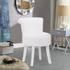Bedroom Fluffy Plush Side Chair White Shaggy Makeup Seat Stool Dressing Table uk