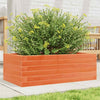 Garden Planter Wax Brown 70x40x23 Solid Wood Pine J4W7
