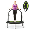 103 cm Mini Trampoline Foldable Fitness Rebounder Home Gym with Handle