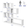 4-Tier Display Bookshelf Wooden Freestanding Bookcase Storage Stand Rack Stand