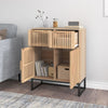 Swpsd Sideboard Buffet Cabinet 60x30x75 Engineered Wood Side Cabinet S3Z6