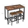 Breakfast Bar Table And Stools Kitchen Dining Room Industrial Furniture Set
