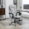 Home Office Chair High Back Computer Chair with Swivel Wheels Light Grey