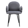 Dining Chairs 1/2pcs Velvet Upholstered High Back & Metal Legs Home/Office/Cafe