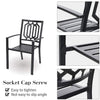 5 Piece Garden Patio Furniture Set Outdoor Table Chairs Set Dining Armchair