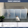 12 Panels Pet Playpen Fence DIY Puppy Rabbit Enclosure Exercise Plastic Cage