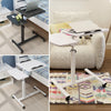 Folding Laptop Table Over Sofa Bed Desk Angle Adjustable Stand with Caster Wheel