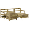5 Piece Garden Sofa Set Impregnated Wood Pine P3Y8
