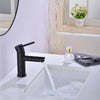 Solid Brass Bathroom Basin Mixer Taps Deck Mounted Lever Sink Facuet Matte Black