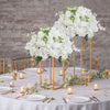 Artificial Flower Ball Row Arrangement Table Floral Ball Wedding Backdrop Decor