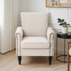 Fireside Armchair Wing Back Upholstered Queen Anne Chair Bedroom Lounge Sofa NEW