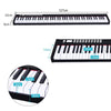 88-Key Digital Piano Portable Electronic Keyboard w/Full-Size Semi Weighted Keys
