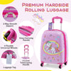 5 Piece Kids Luggage Set Carry-on Children Rolling Suitcase Set w/ Backpack