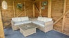 Wooden Corner Gazebo 4m x 3m Garden Shelter Canopy with Roof Shingles Leviathan