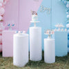 3PCS Metal Plinth Cylinder Dessert Pedestal Wedding Cake Flower Display Stand UK