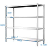 Stainless Steel Kitchen Racks Heavy Duty Storage Commercial Shelf Catering Unit