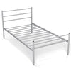 3FT Single Size Metal Bed Heavy-duty Platform Bed Frame with Headboard