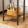 Bedside Table Side Table w/ 2 Drawers Telephone Table 35 x 28.5 x 68.5 cm
