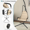 Hanging Chair with Stand Indoor Outdoor Hammock Swing Chair w/Large Padded Seat