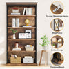 71'' Tall Bookshelf, 6-Tier Floor Standing Bookcase with Open Storage Shelves