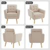 Tufted Upholstered Accent Armchair Mid Century Modern Occasional Lounge Chair