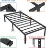 45.7cm Quick Lock Metal Bed Frame Single/Double/King, 5-minute Assembly, Black