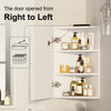 Corner LED Bathroom Mirror Cabinet Illuminated Mirror With LED Light Battery