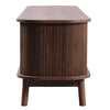 TV Stand Cabinet Lowboard TV Unit for Living Room with 2 Doors & Rattan Drawers