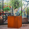 L/XL/XXL Cube Steel Garden Planter Patio Box Flowers Plant Pot Trough Raised Bed