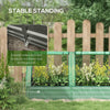 Raised Garden Bed with Greenhouse, Planter Box with Cover, Green and Dark Grey