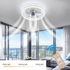 Stylish Ceiling Fan Light Dimmable LED Fan Lamp Bedroom Living Room APP Control