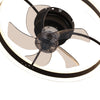 LED Ceiling Fan Light Dimmable Living Room Chandelier Lamp With Remote Control