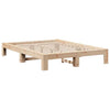 Bed Frame without 140x200 Solid Wood Pine A2L0