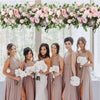 100cm Pink Artificial Rose Hydrangea Row Flowers Wall Decor DIY Wedding Stand